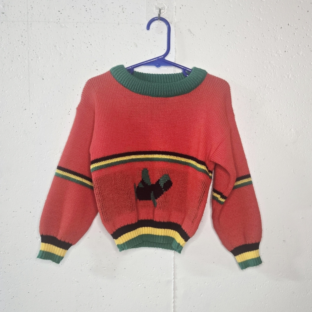 Vintage McKids Aiplane Striped Sweater